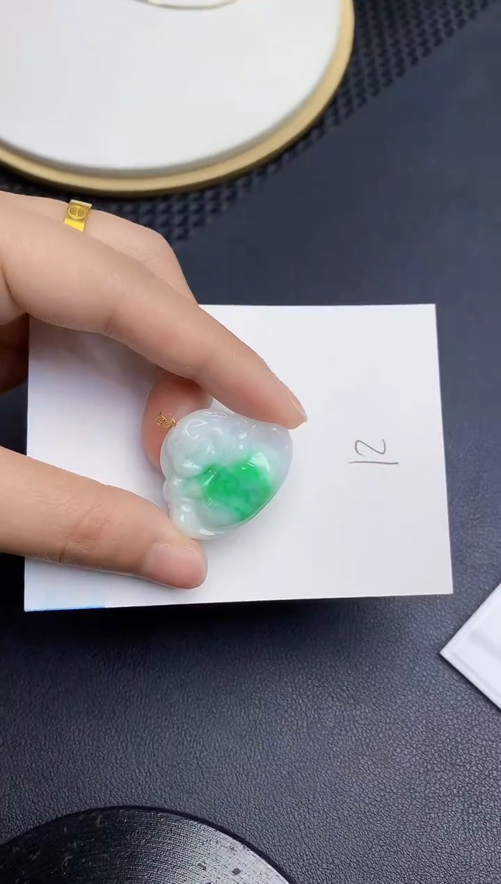 【闪购商品】翡翠颈饰18K金镶嵌000000000