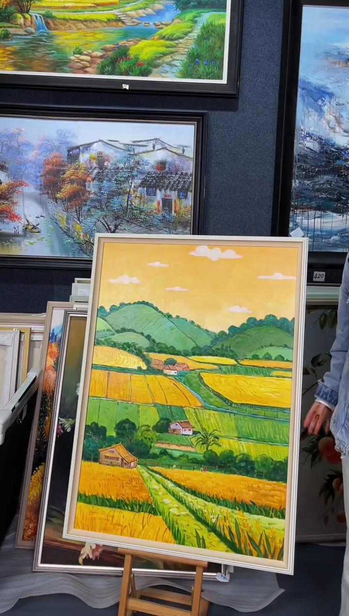 【闪购商品】油画73号 70*100 麦田-手绘油画