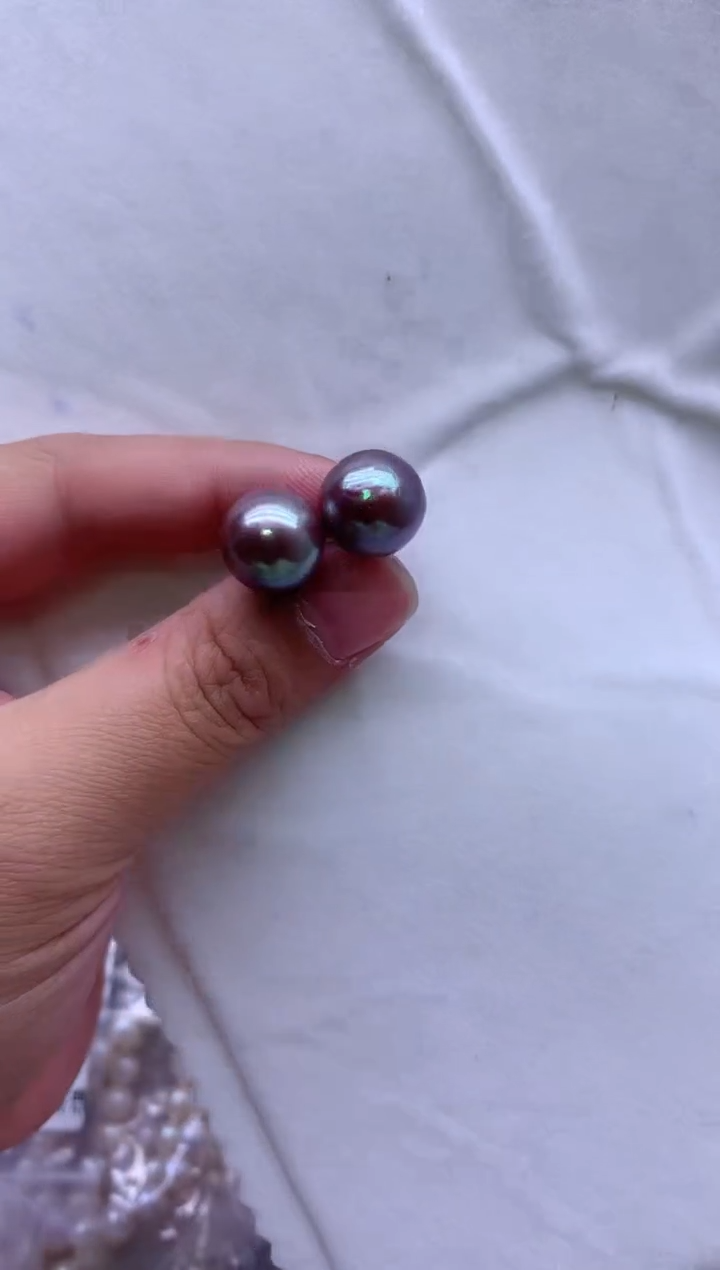 【闪购商品】淡水珍珠耳钉银S925镶嵌淡水珍珠耳钉