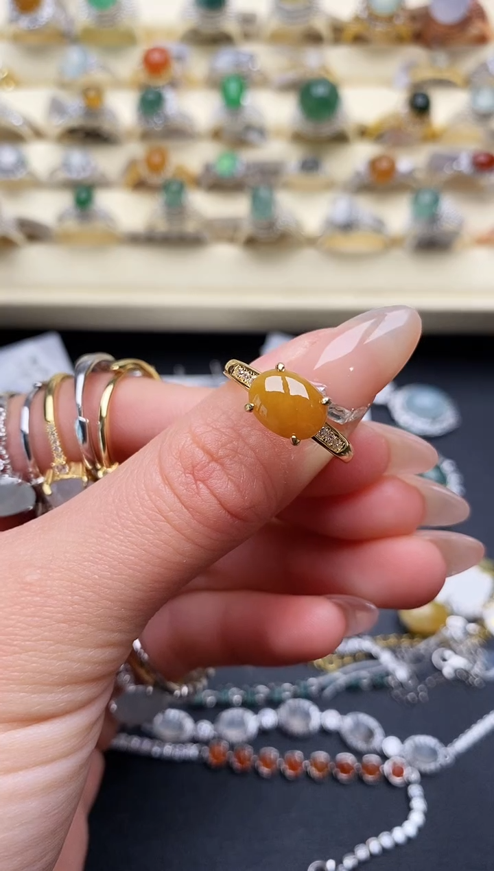 【闪购商品】翡翠戒指银S925镶嵌1111111+5