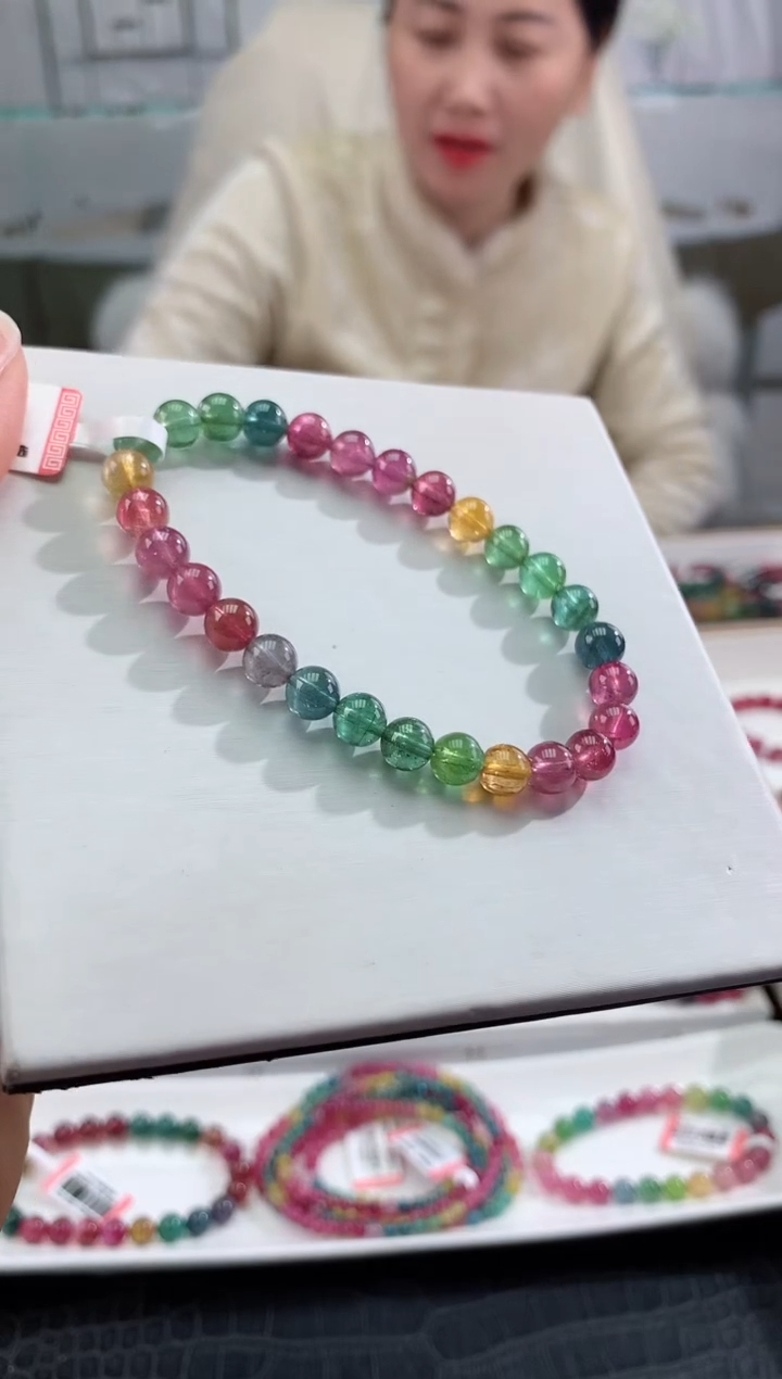 【闪购商品】碧玺手串未镶嵌多样性发一条