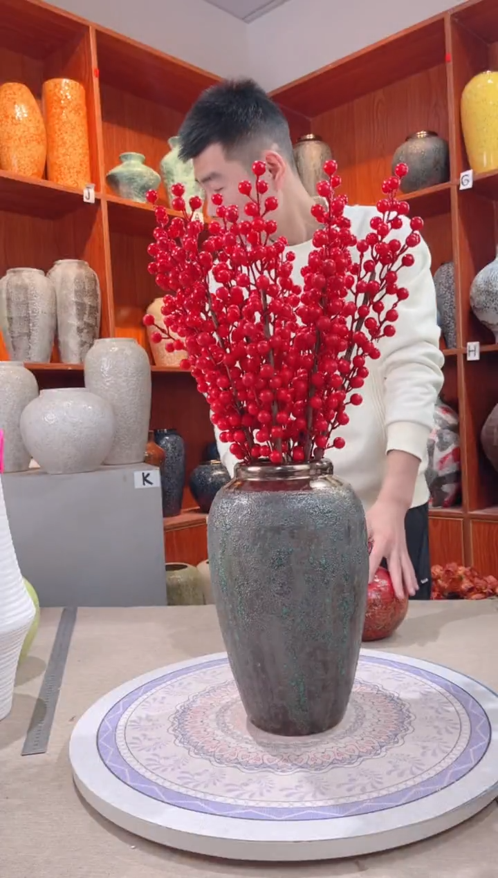 【闪购商品】瓶青铜 中号  陶瓷花瓶 无花