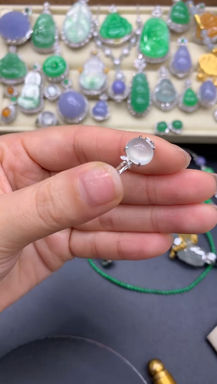 【闪购商品】翡翠戒指18K金镶嵌281-中国好珍宝