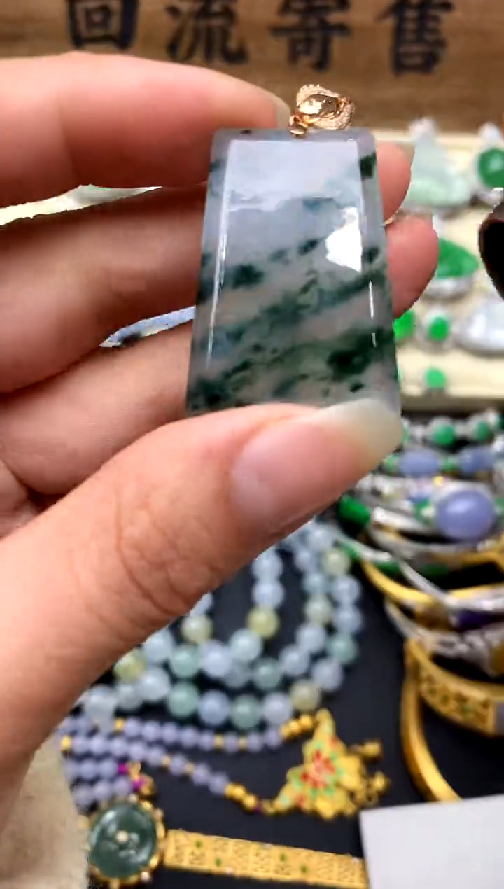 【闪购商品】翡翠颈饰18K金镶嵌231-中国好珍宝