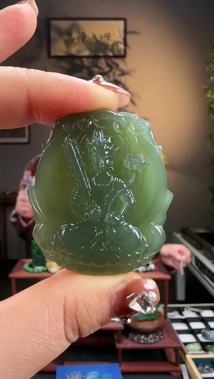 【闪购商品】和田玉吊坠未镶嵌冰晴虚空藏h495