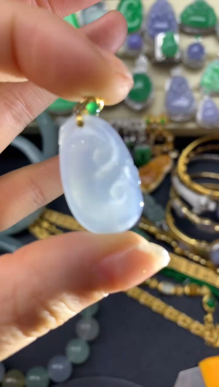 【闪购商品】翡翠颈饰18K金镶嵌241-中国好珍宝