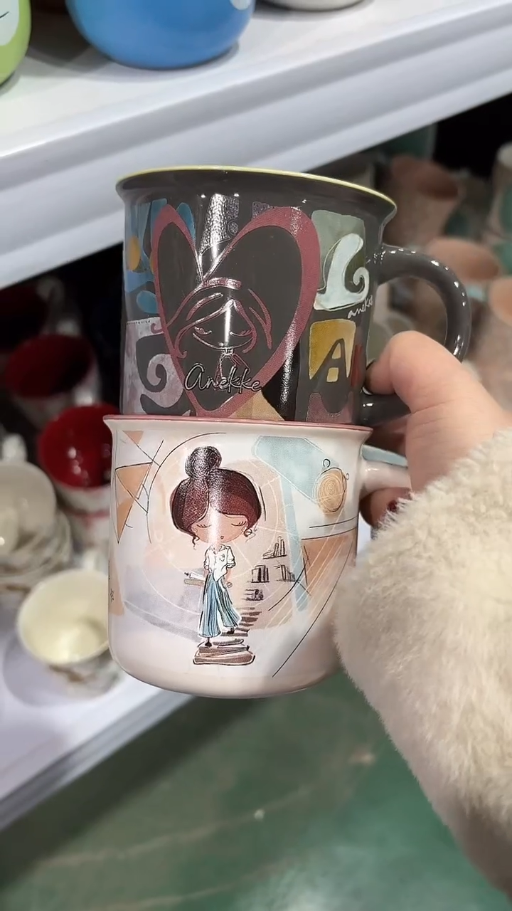 陶瓷手柄款家湖高温陶瓷杯 微瑕