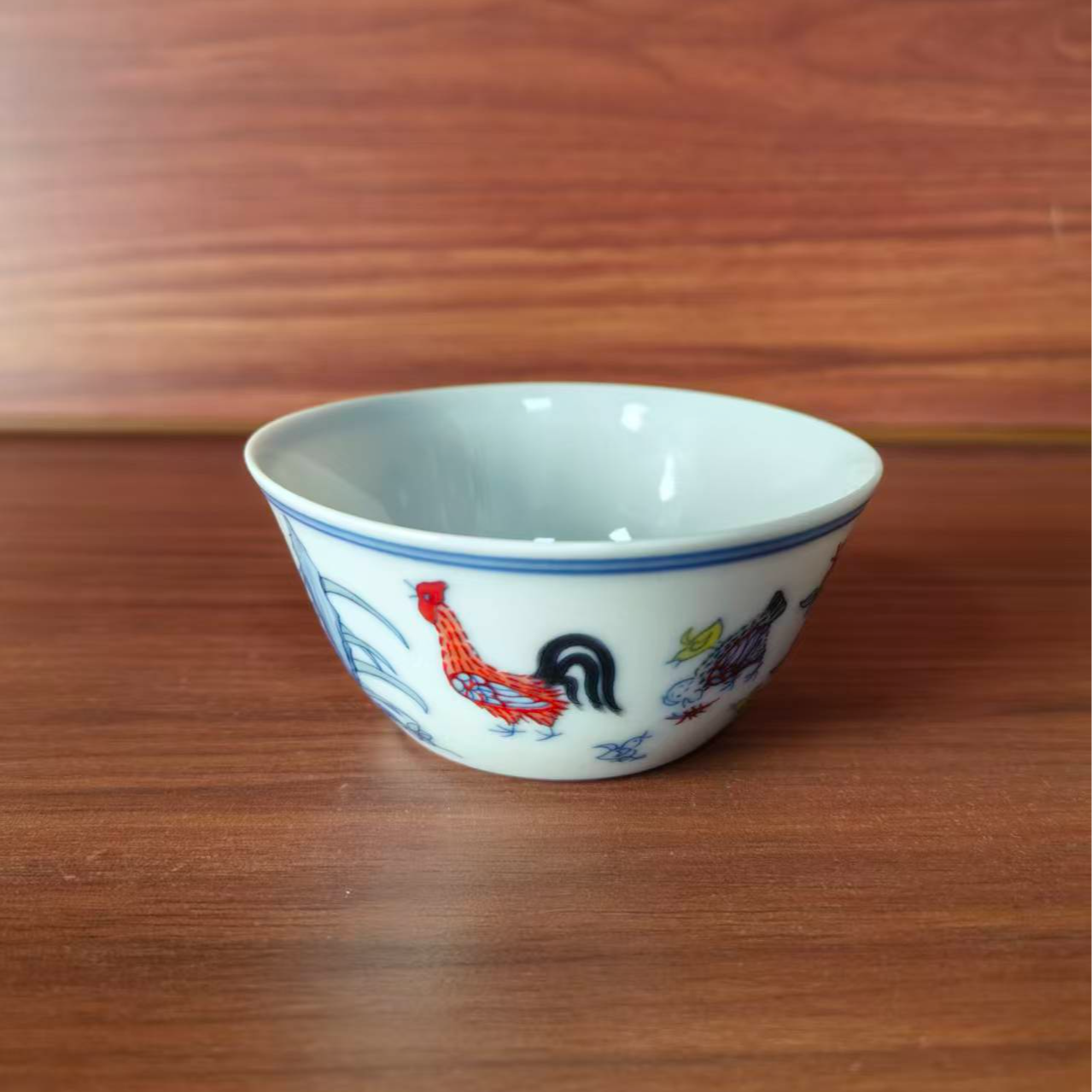 【隐山集】复刻全手工斗彩鸡缸杯（口径85mm 高40mm 容量90cc）