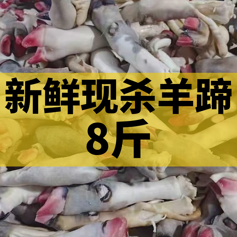 S1新鲜羊蹄子（拍5斤送3斤）生羊蹄带筋现杀生羊蹄麻辣羊蹄羊肉