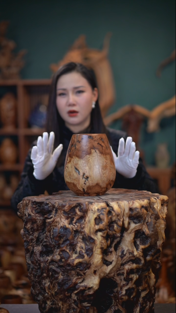 【闪购商品】枣木雷击枣木鸡心罐