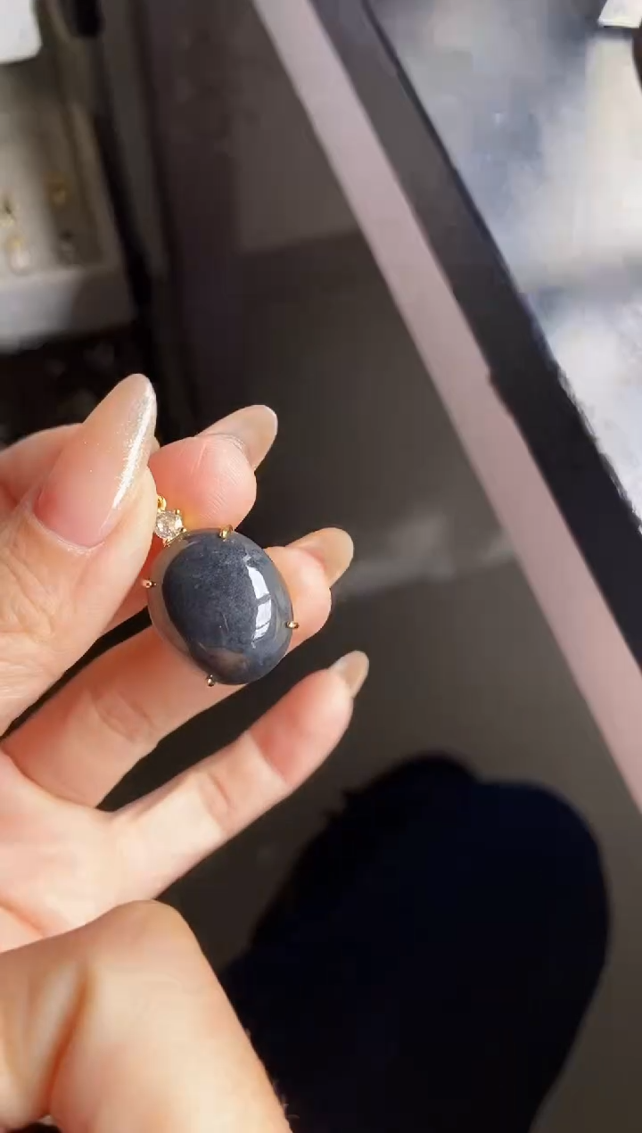 银S925镶嵌戒指翡翠12