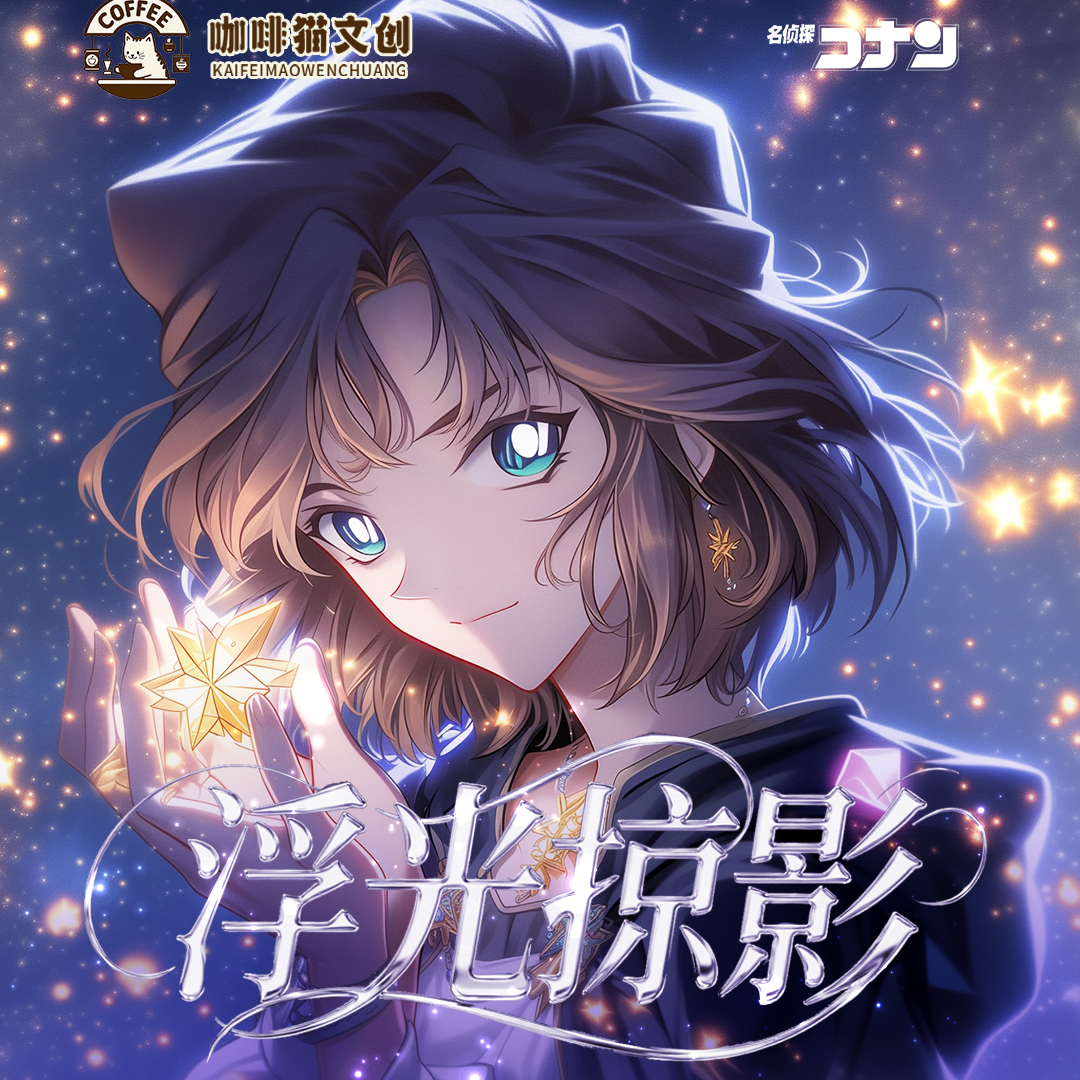 【闯关】咖啡猫文创 浮光掠影柯南亚克力A6色纸 二创默认代拆