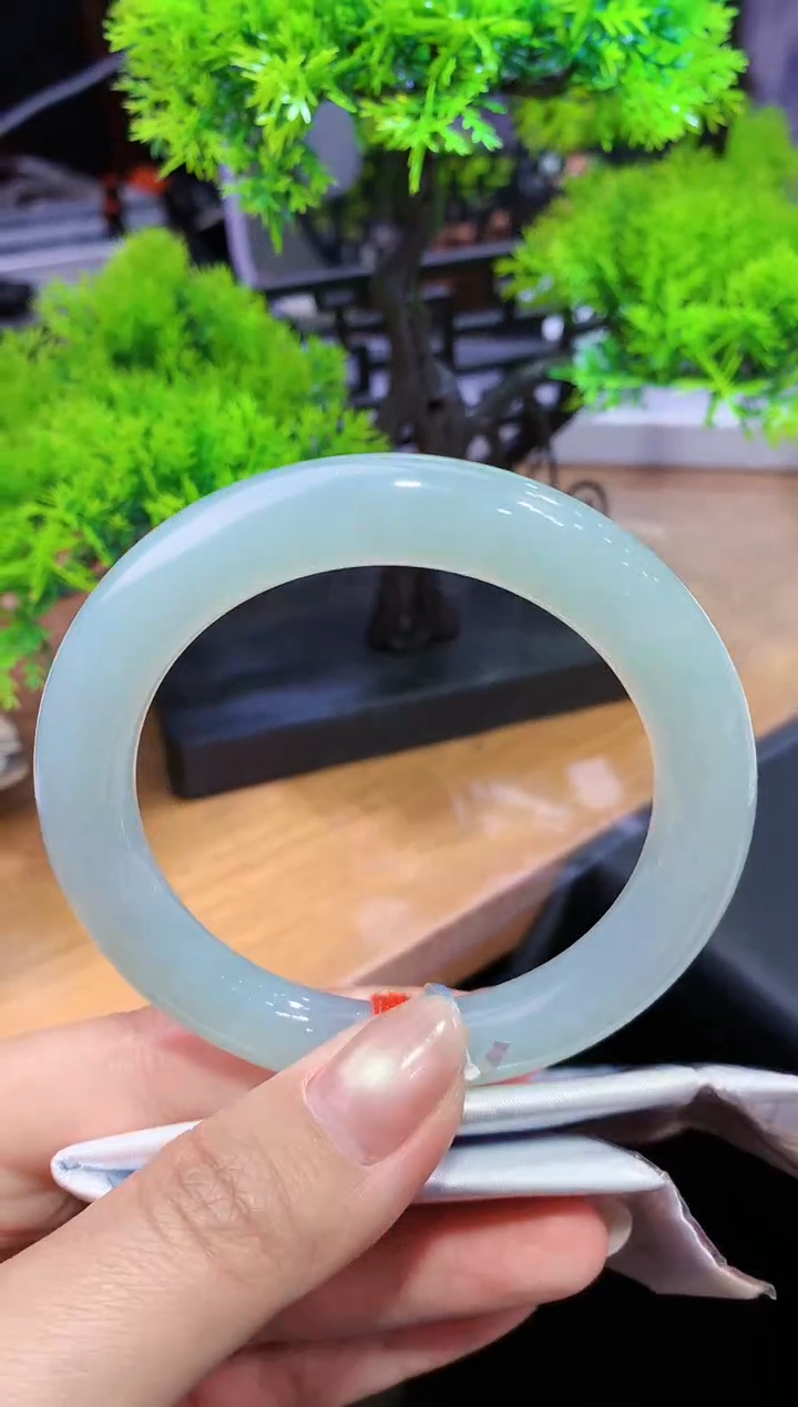 未镶嵌手镯翡翠Q115天然A货缅甸翡翠58