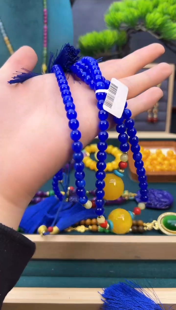 【闪购商品】青金石颈饰14K金镶嵌QL