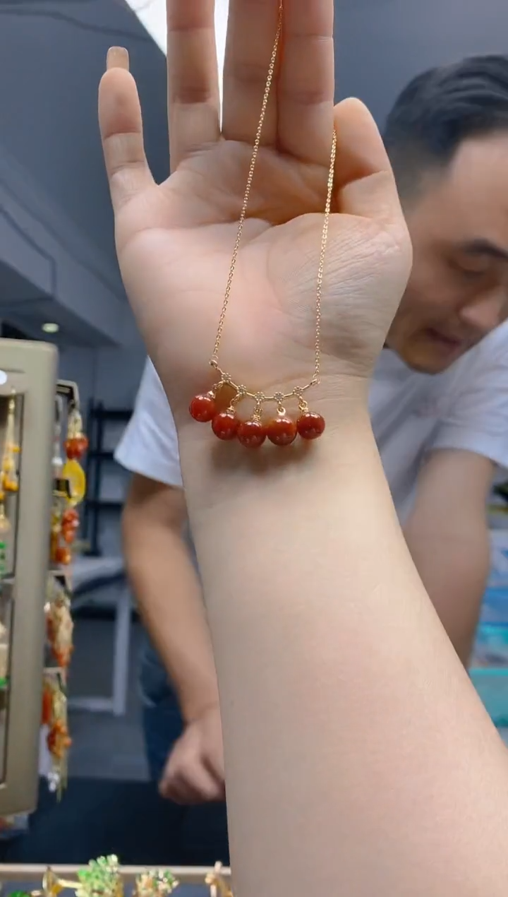 【闪购商品】翡翠耳饰合金538翡翠锁骨链