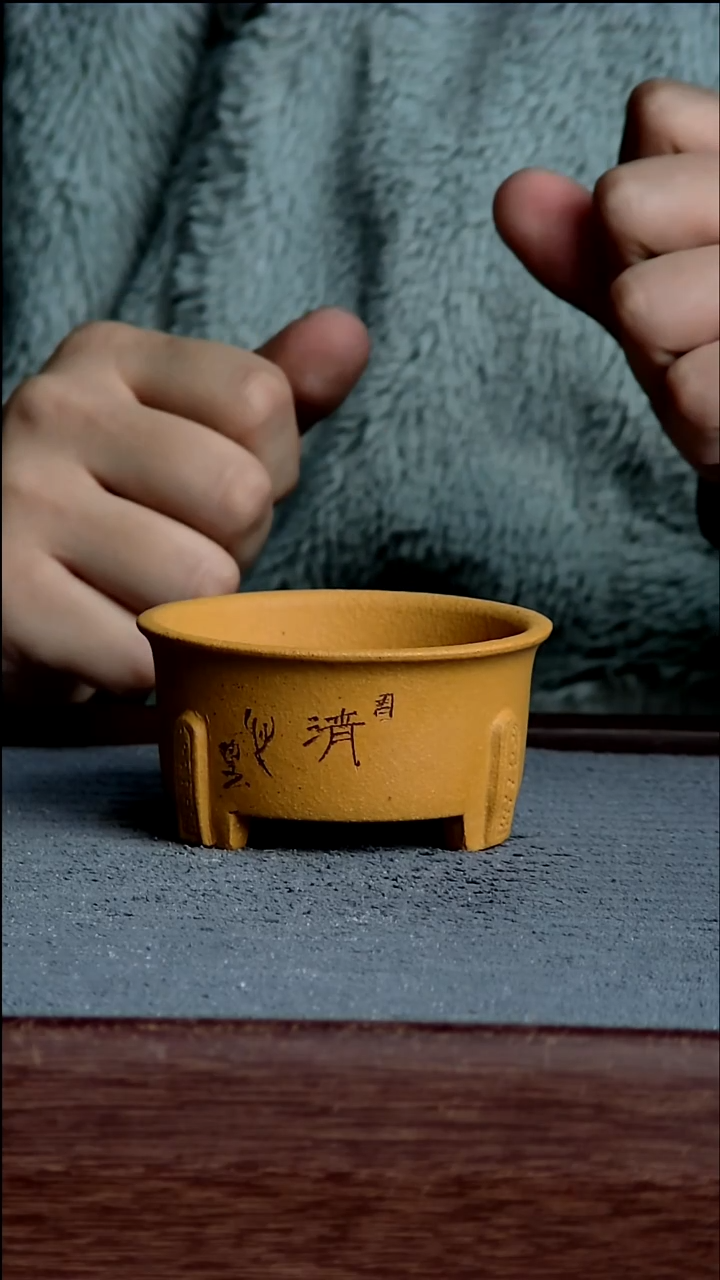 紫砂花盆7.5*3.5内径紫砂花盆