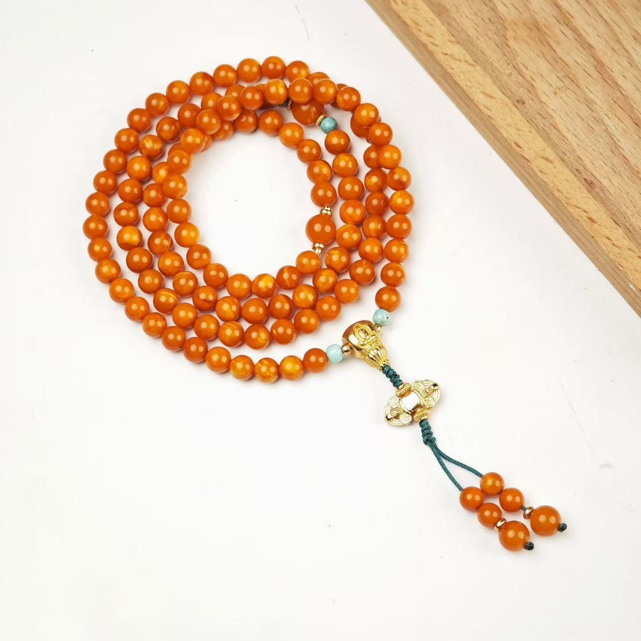 【普陀山欢喜】蜜蜡多圈108颗手串（发货多样性一件）S41549