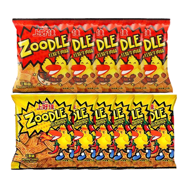 【26年4月21日到期】越南进口上好佳鲜香麻辣味孜然烧烤味干脆面15g