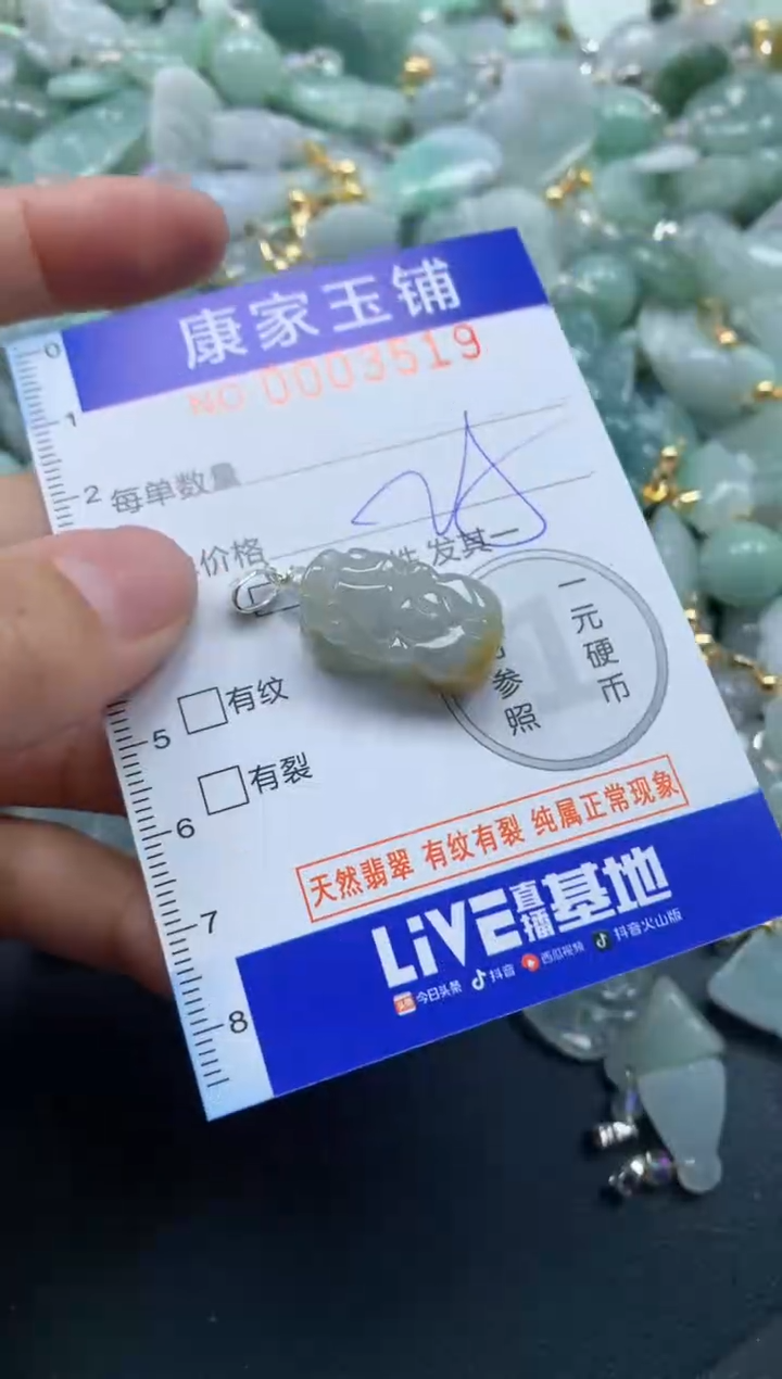 颈饰未镶嵌翡翠3519