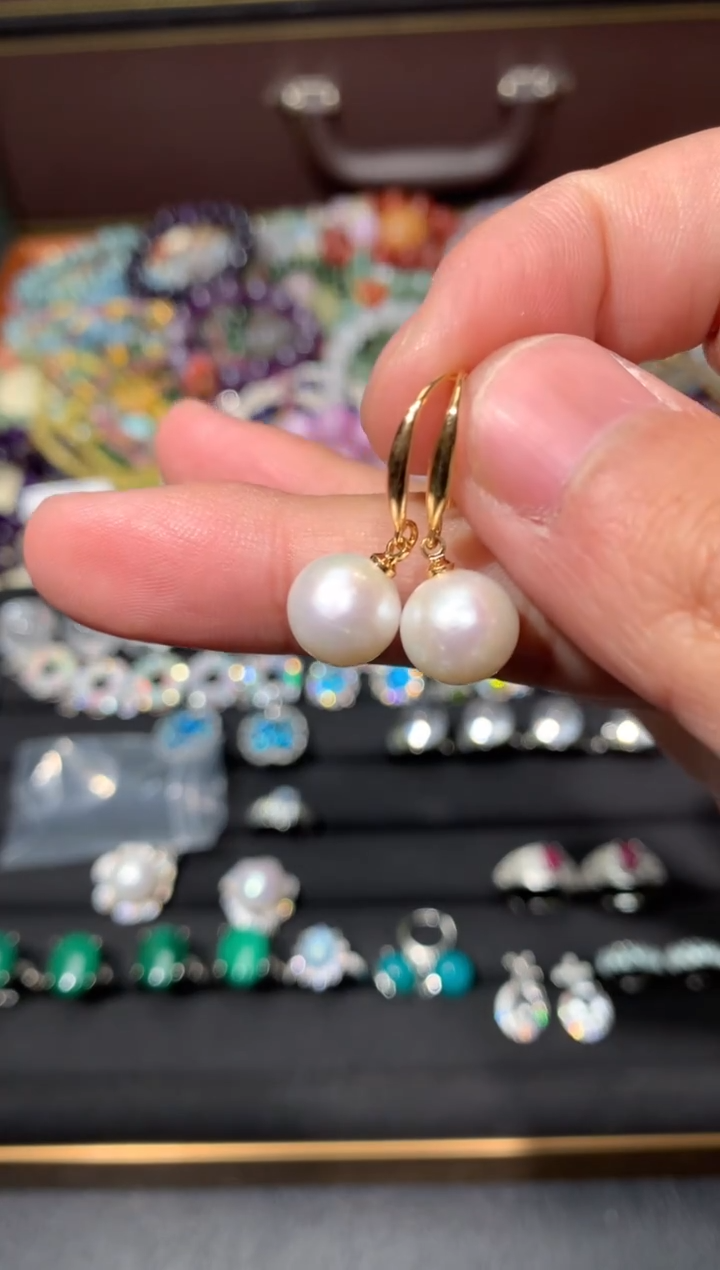 未镶嵌耳饰淡水珍珠K27【多样性发其一】