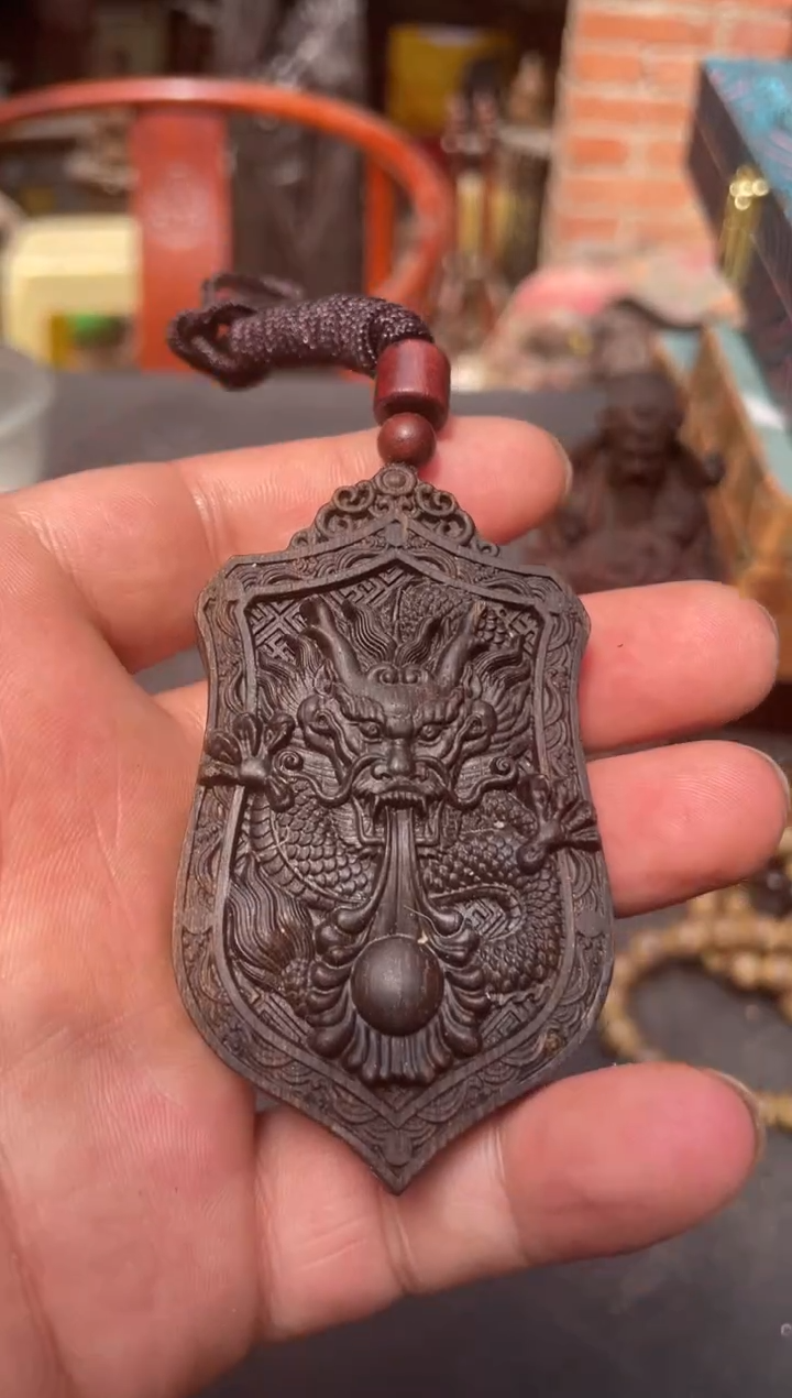 木 潘家士大院香木摆件