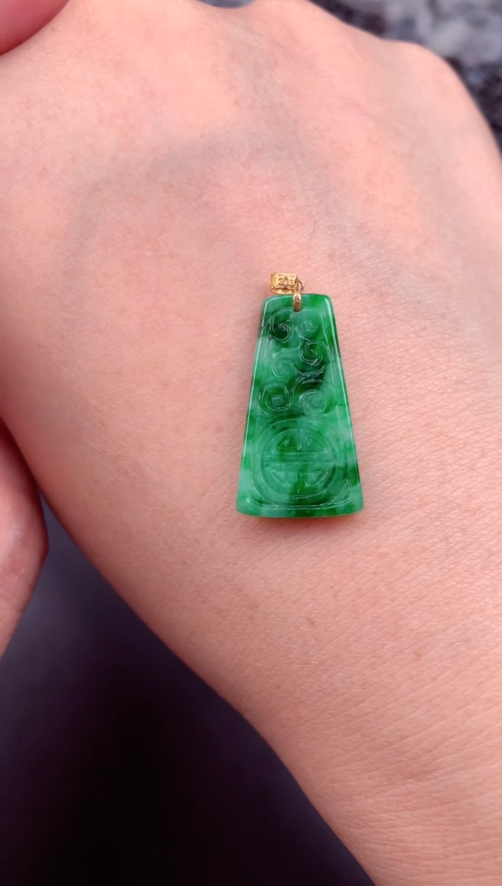 【闪购商品】翡翠吊坠(不含链)未镶嵌天然缅甸A货翡翠