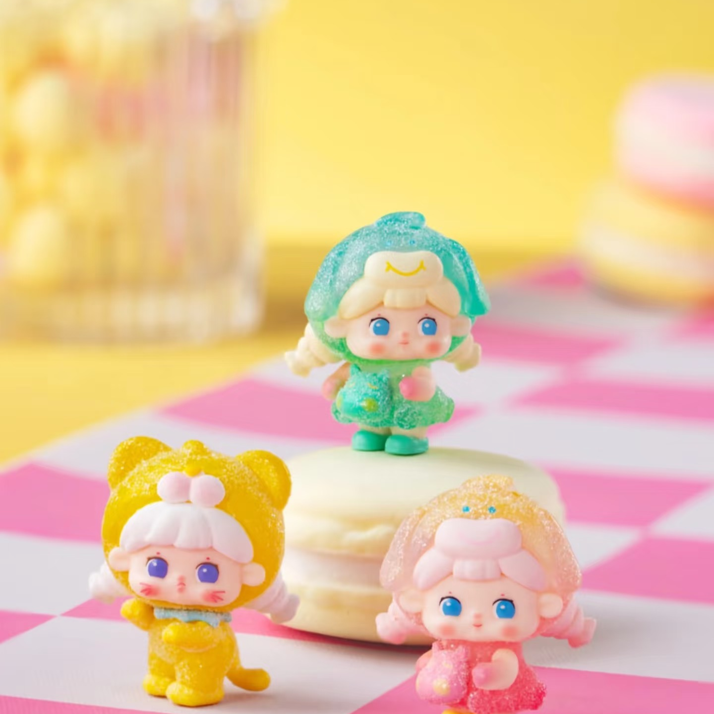 【 拆盒】糖糖欢乐动物系列可爱辫子女孩萌粒潮玩公仔摆件