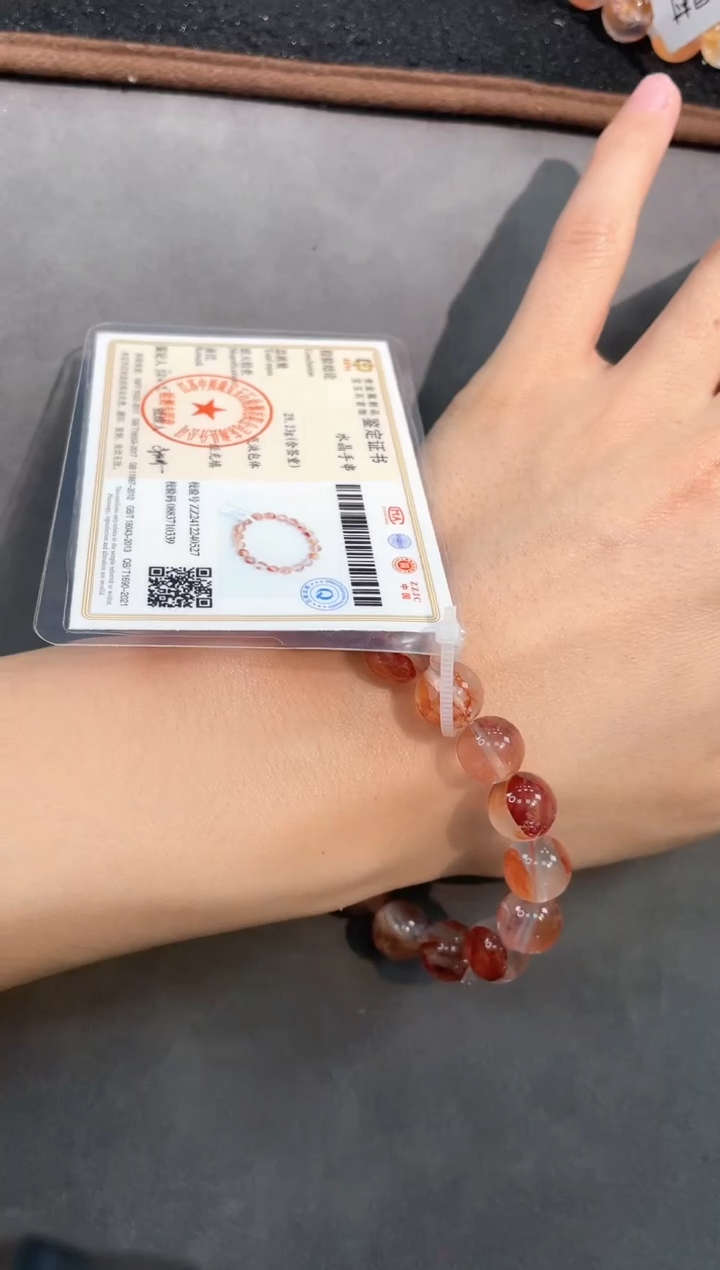 【闪购商品】水晶手链未镶嵌61号锦鲤胶花单圈10mm