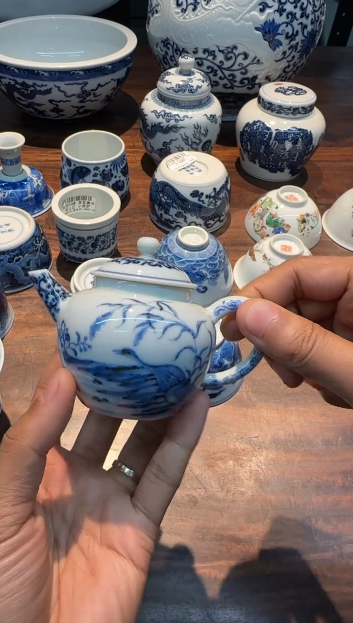 【闪购商品】快雪时晴 青花芦雁小壶