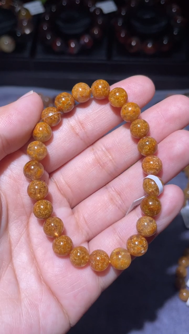 【闪购商品】水晶手链未镶嵌钛晶花8mm-163