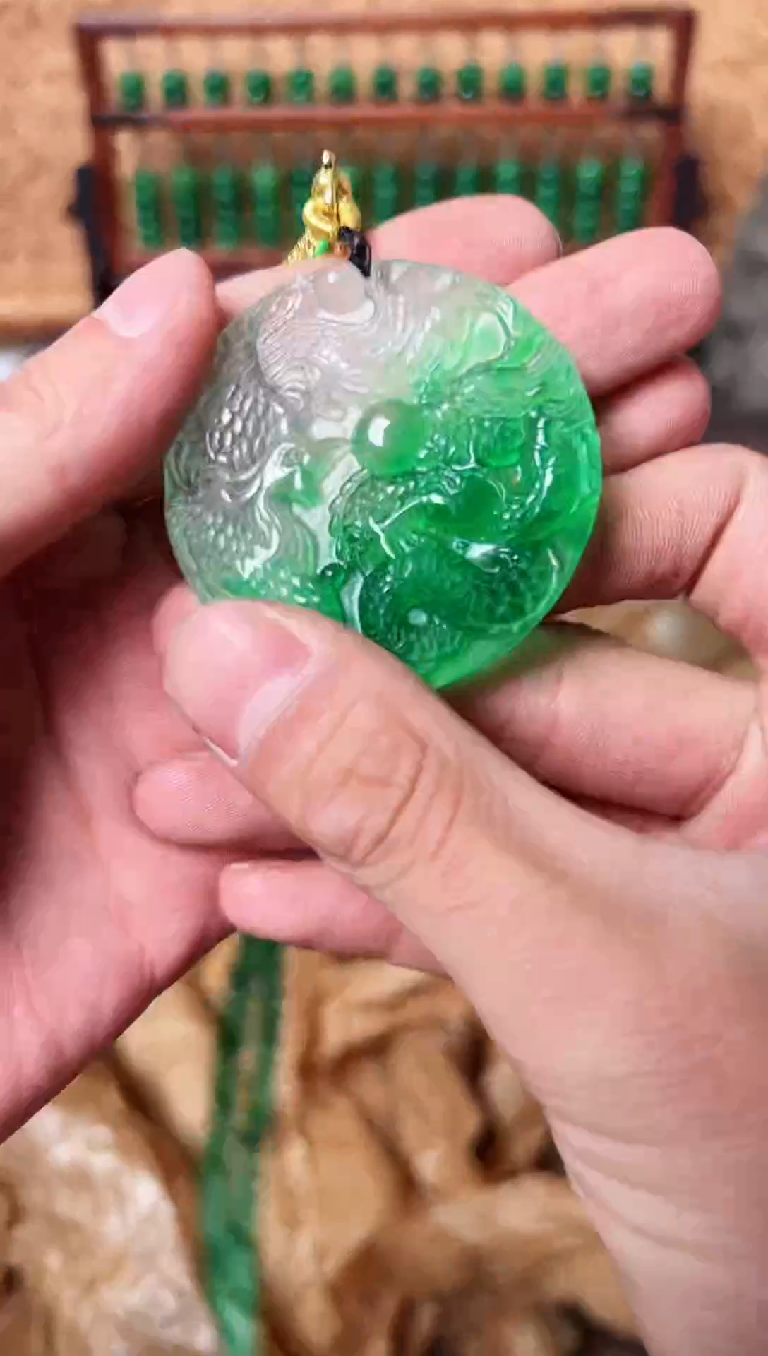 【闪购商品】翡翠挂件未镶嵌 好运来直播专属链接