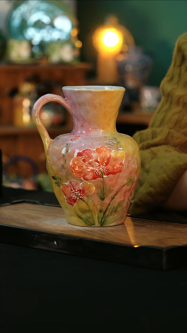 【闪购商品】杯手绘心瓷陶瓷浮力