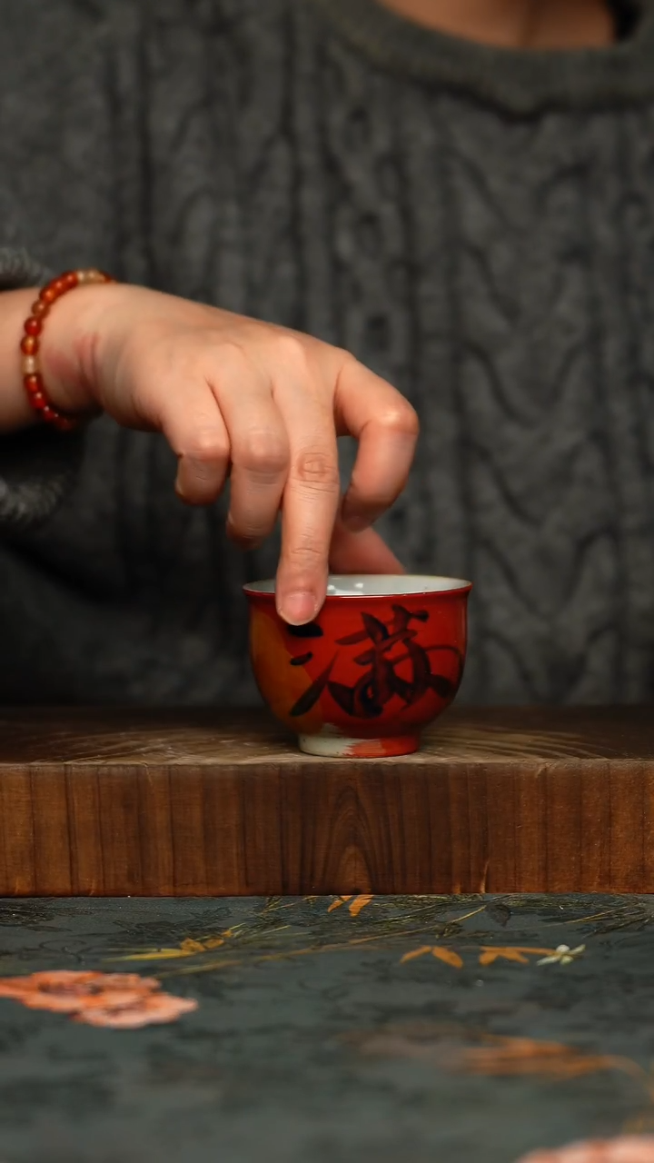 瓷片釉下彩手工手绘同款陶器