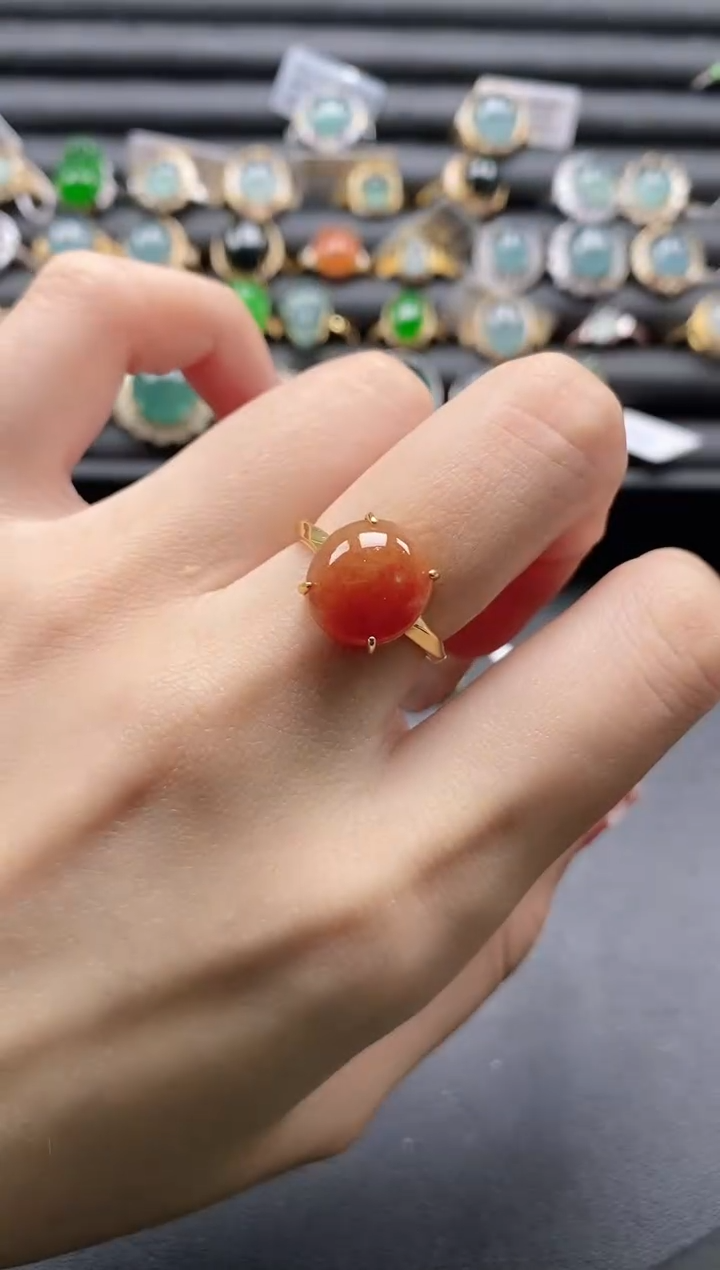 【闪购商品】翡翠戒指银S925镶嵌1111