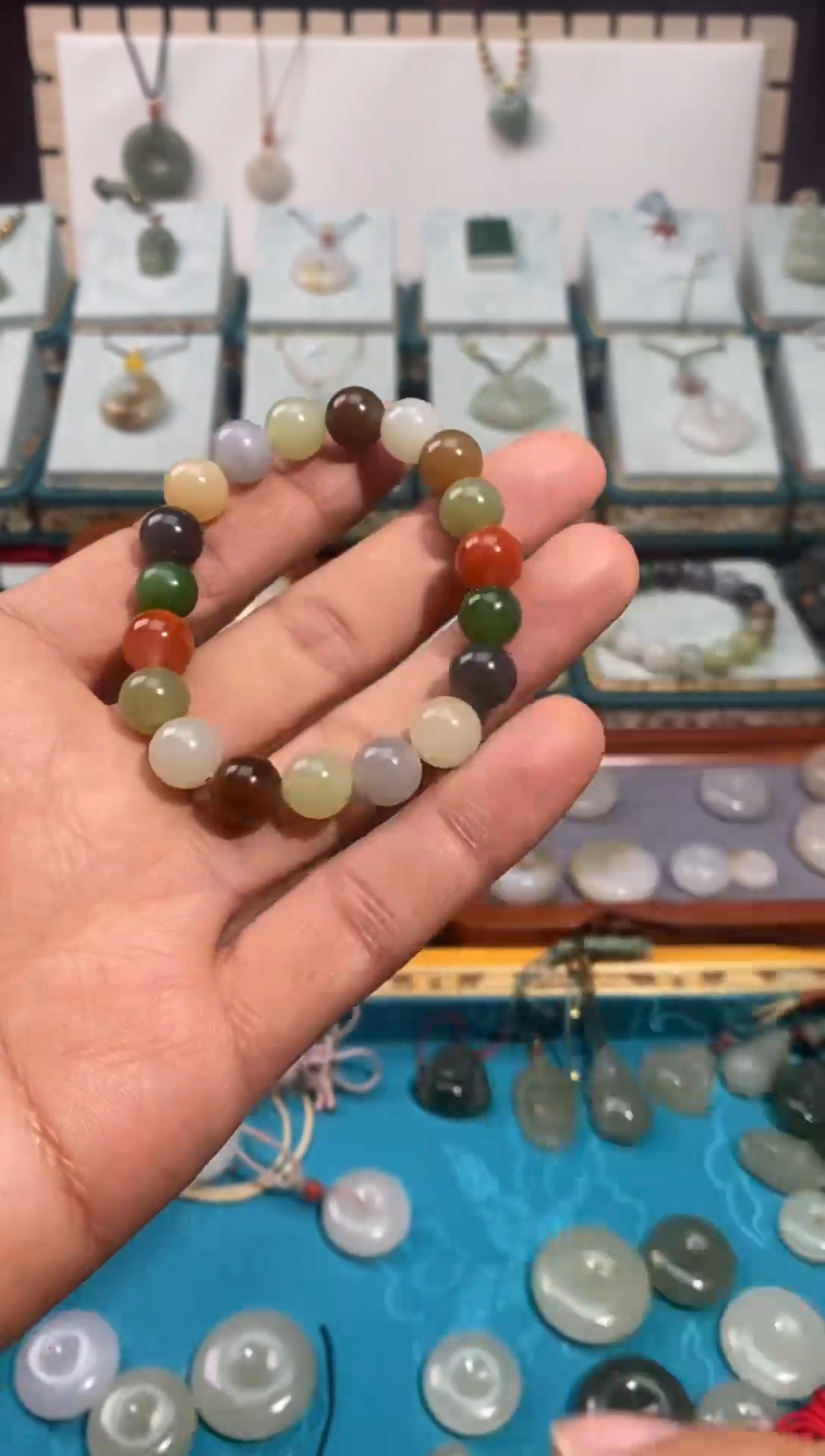 【闪购商品】和田玉手链未镶嵌多宝