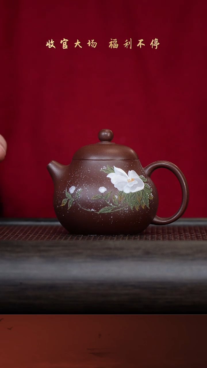 【闪购商品】紫砂茶壶18-27文旦 革紫泥165cc