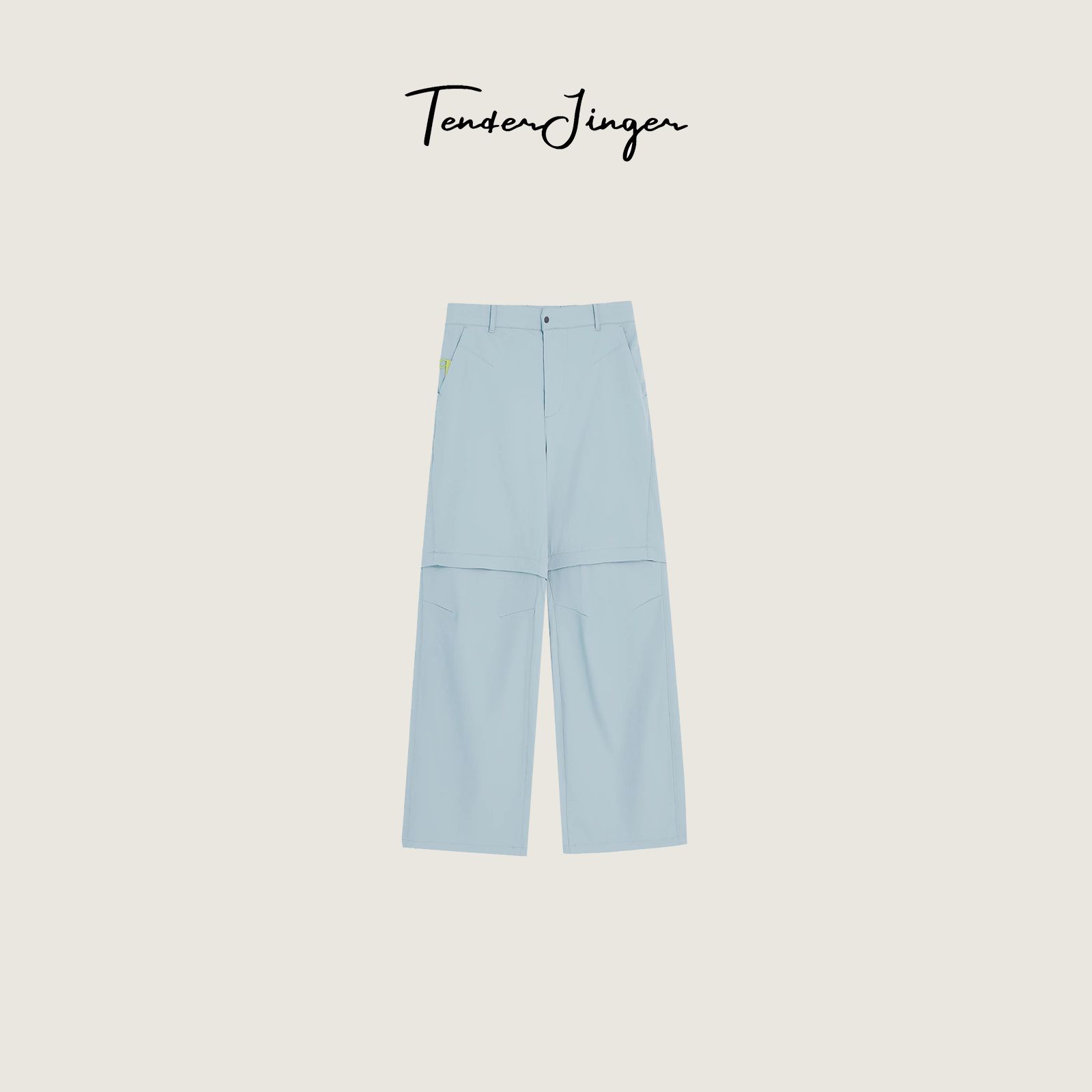 TenderJinger•自在赴山海高腰宽松新款长裤夏季阔腿T62JLL60307