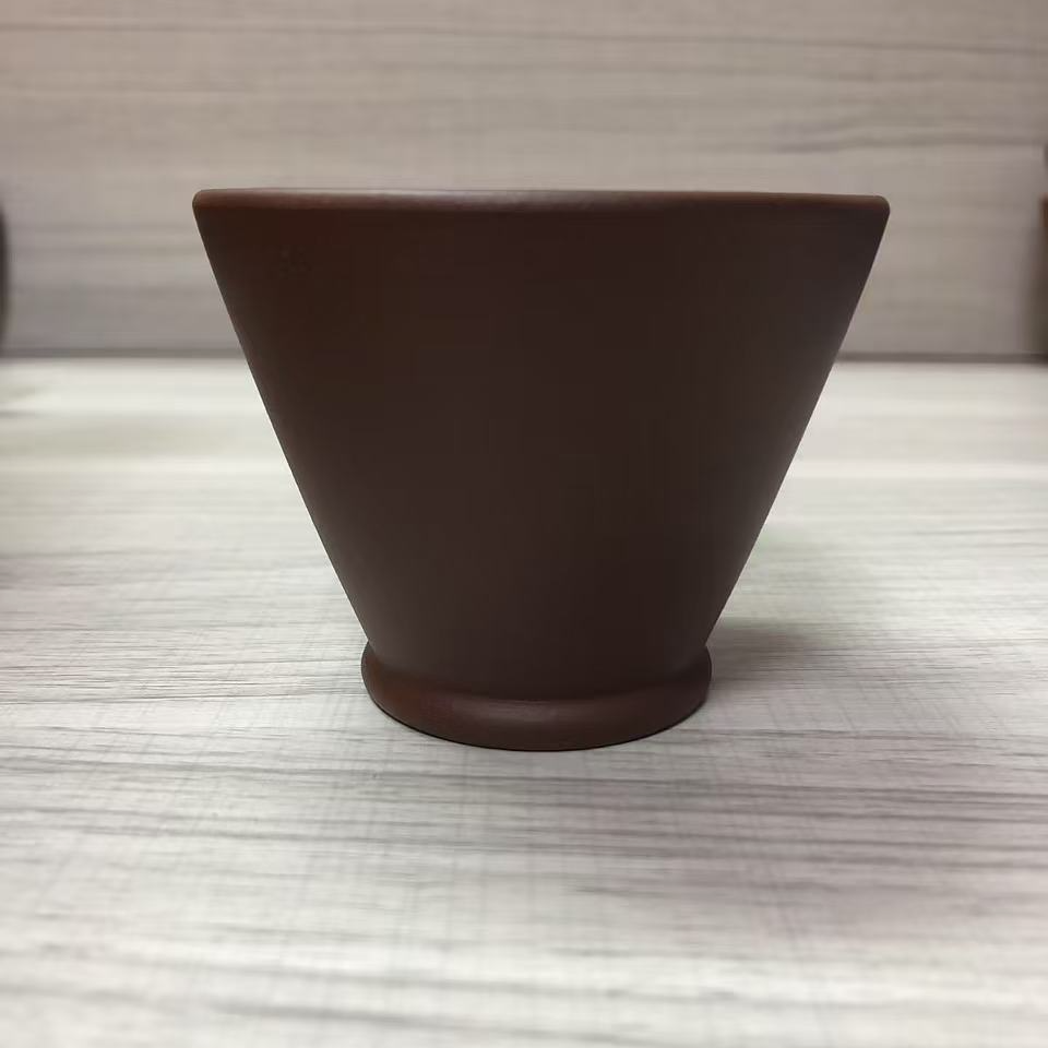 宜兴紫砂紫泥斗笠杯主人杯家用精工普洱杯