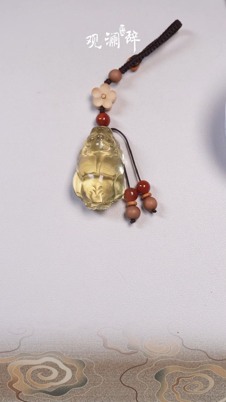 【闪购商品】水晶黄水晶貔貅未镶嵌把件/挂件