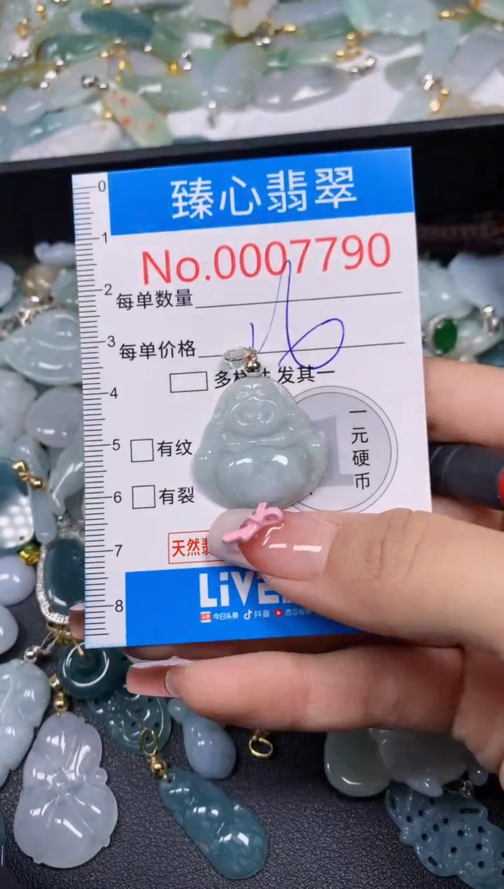 【闪购商品】翡翠颈饰未镶嵌含绳0007790