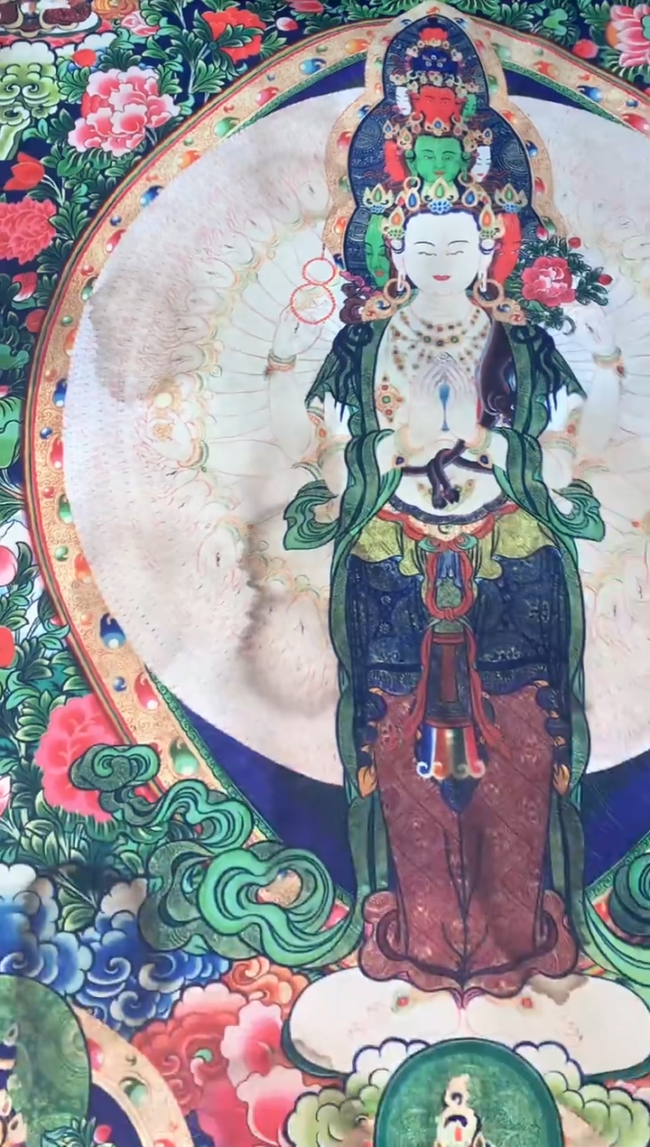 卷轴画084十一面观音菩萨