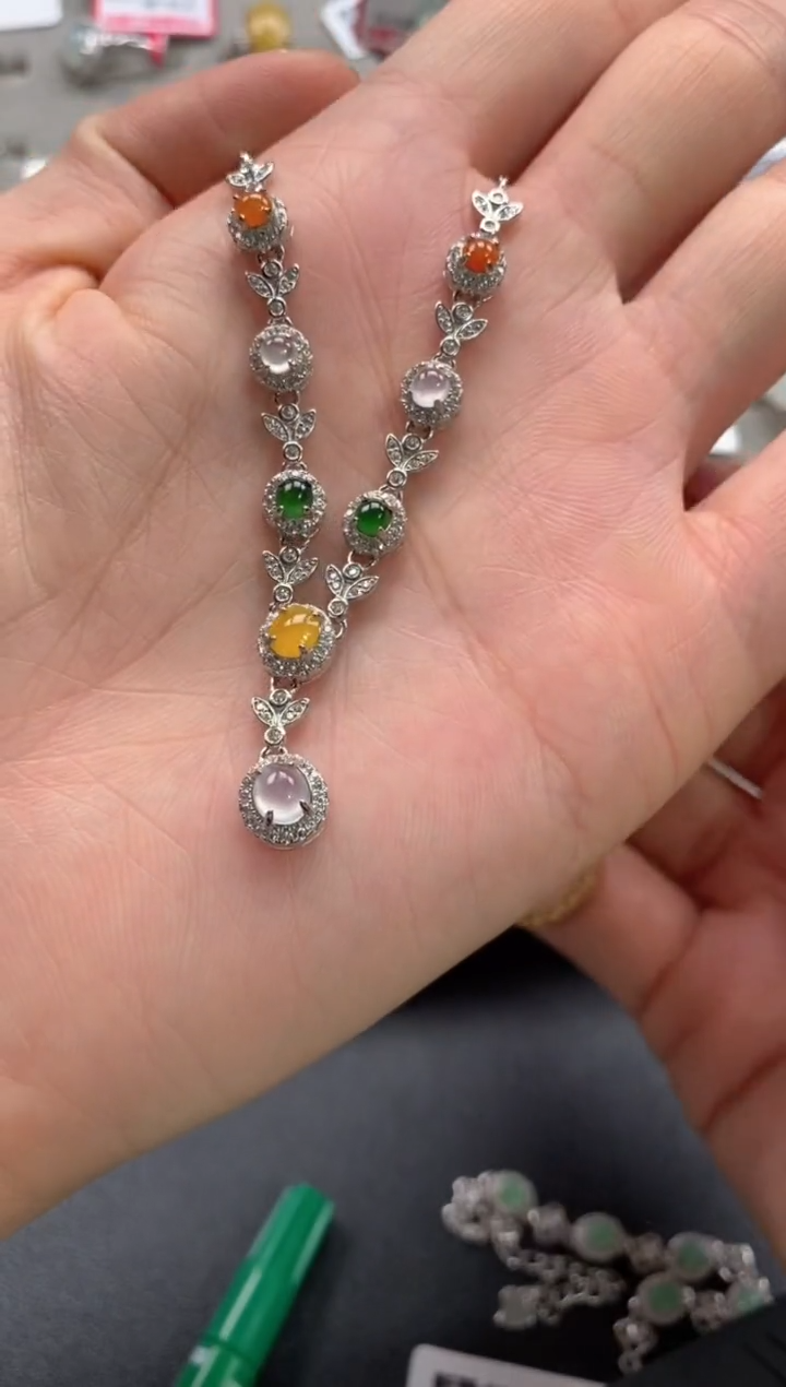 【闪购商品】翡翠戒指银S925镶嵌22222222    3