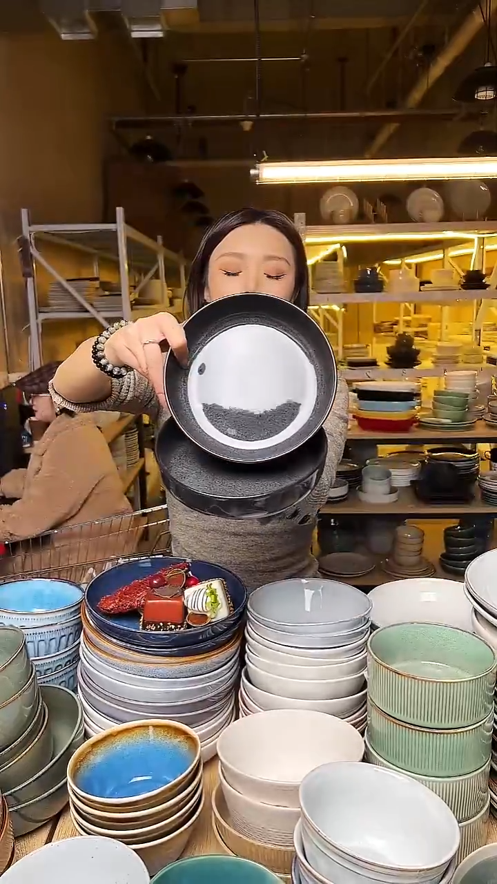 瓷170 外贸尾货窑变釉下彩默认微瑕