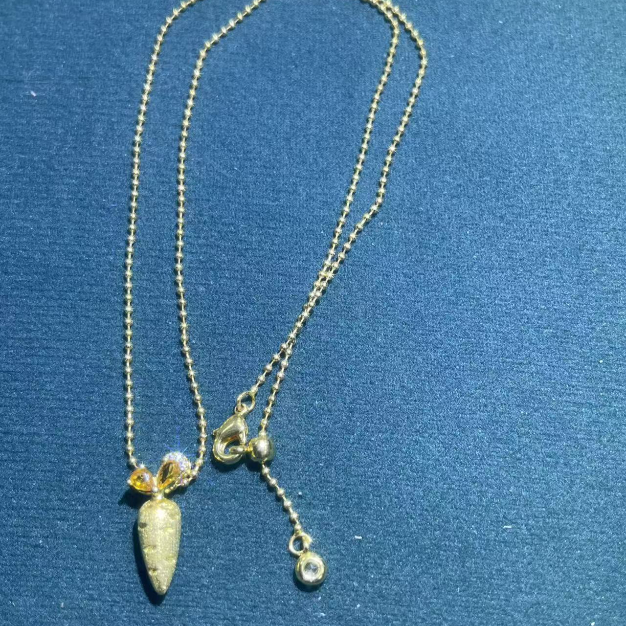 s8895黄色胡萝卜吊坠项链多样性发货