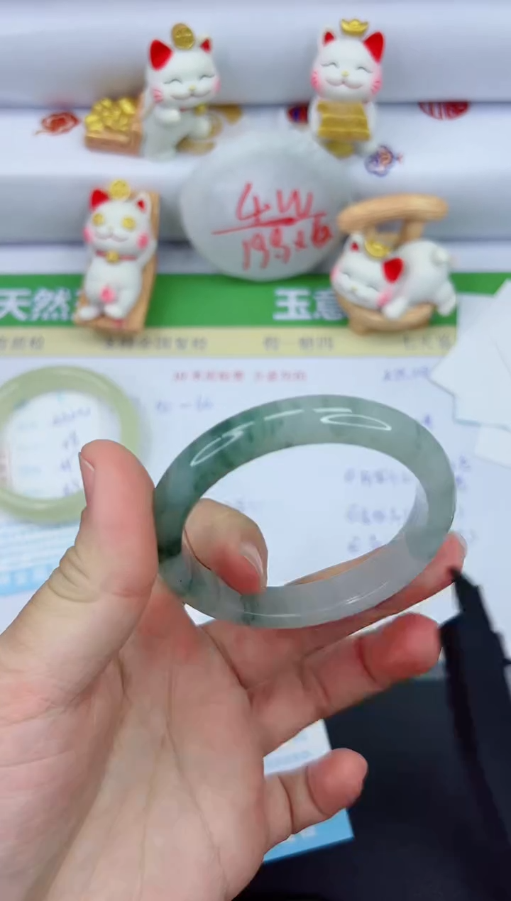 【闪购商品】石英质玉手镯未镶嵌3325-53.5