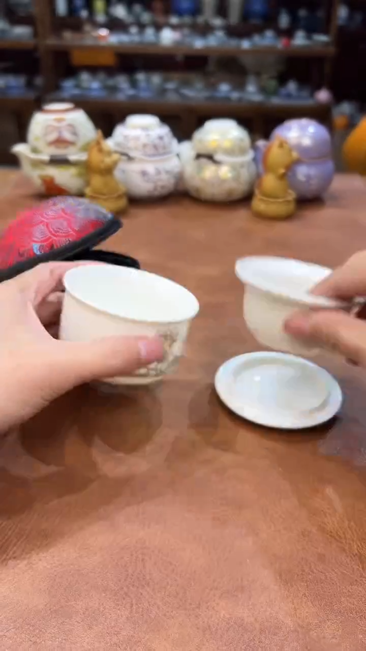 真的很便宜会开片的旅行茶具