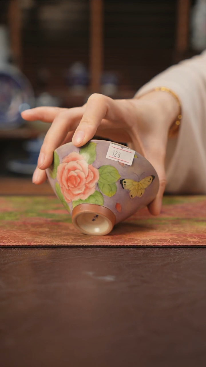 杯景德镇陶瓷杯碗柴烧多人