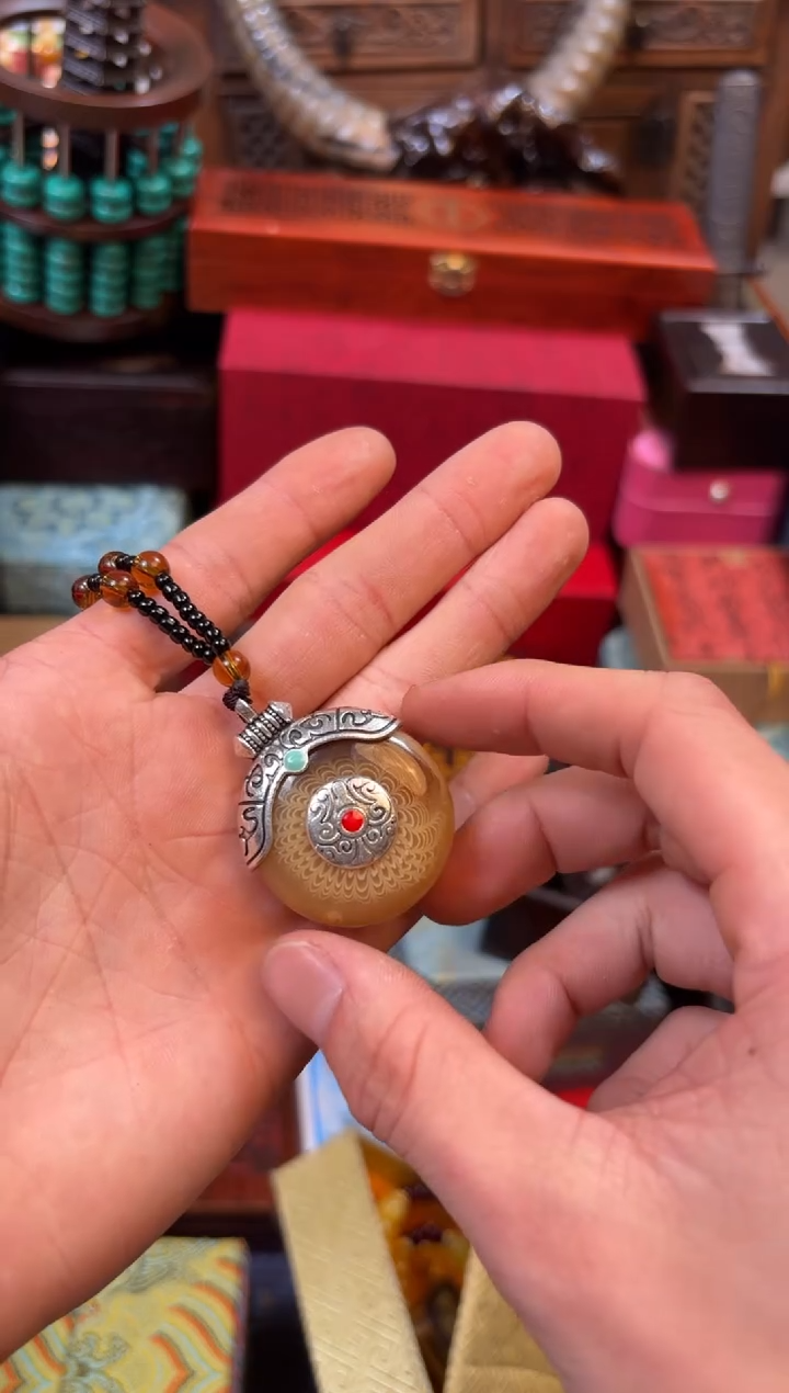 1--------瓷--------羊平安扣120