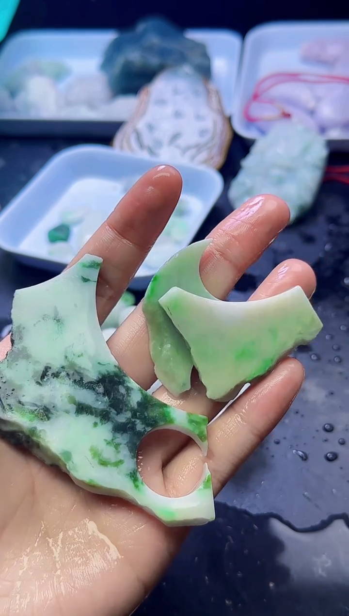 颈饰未镶嵌翡翠031天然A货翡翠