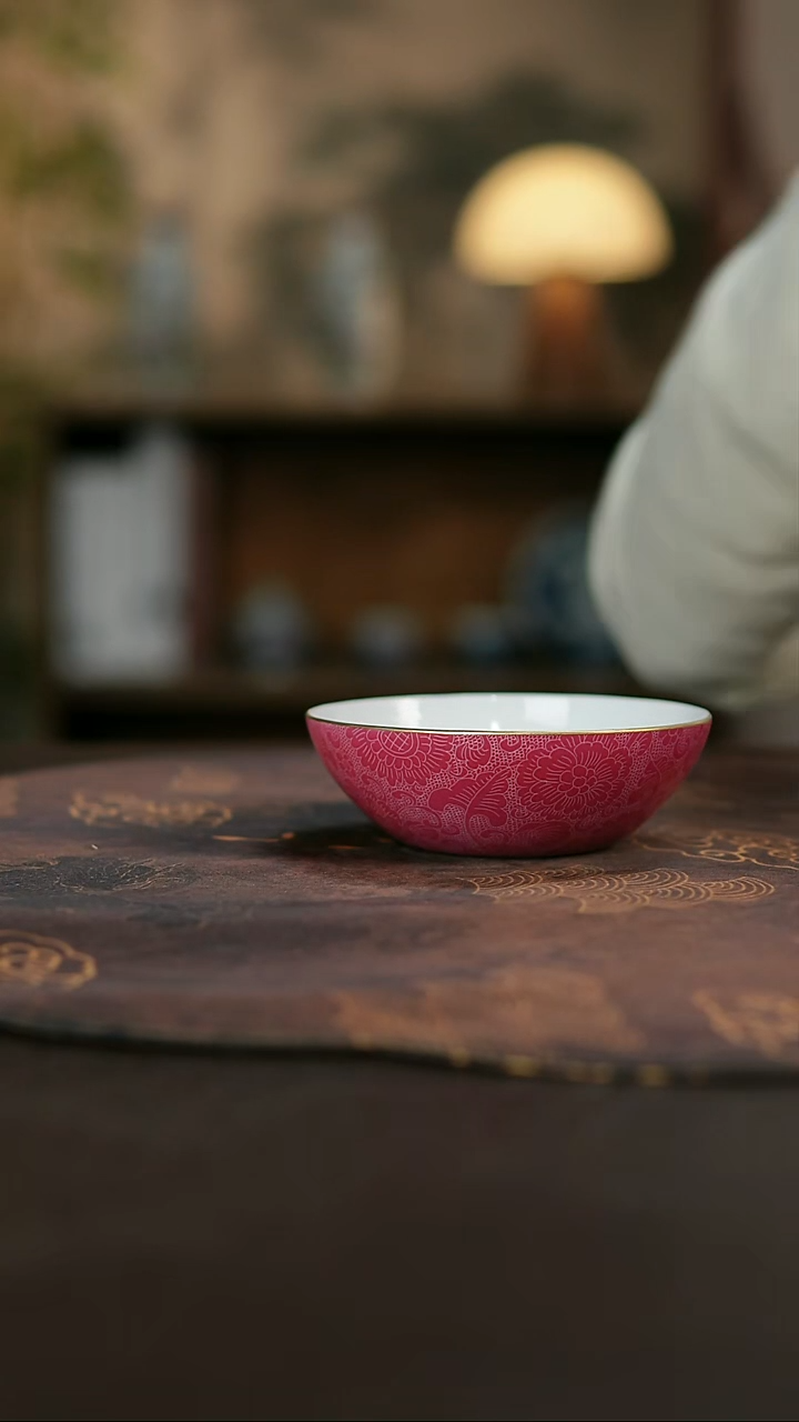 景德镇陶瓷杯碗柴烧多人